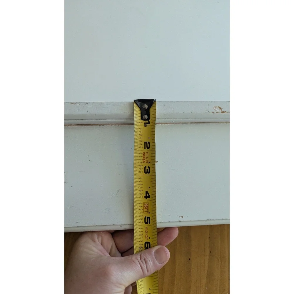 Vintage White Wood Wall Shelf Plate Rail Ledge‎ Farmhouse Cottagecore 24 Inch